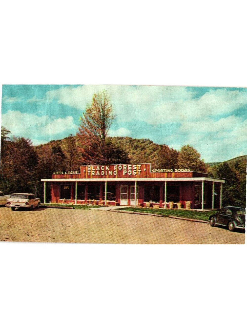 Black Forest Trading Post Ulysses Pennsylvania Real Photo Postcard Unused